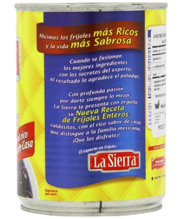 Whole Black Beans (Seasoned) 560g - Authentic Mexican Frijoles Negros Enteros LA SIERRA - International Shipping Available - Buy Online on SooperMarket.com