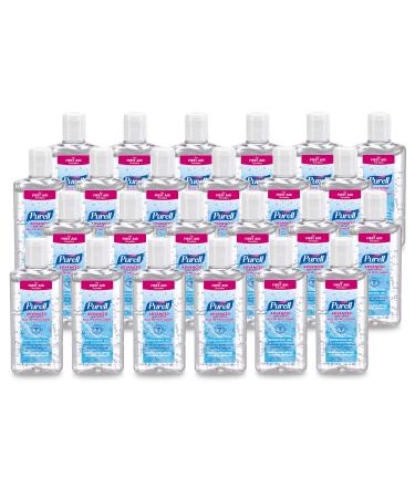 PURELL Advanced Hand Sanitizer Refreshing Gel for First Aid Providers 4 fl oz Flip-Cap Bottle (Pack of 24) - 9651-24