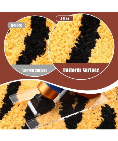 Solid Wood Acrylic Shearing Guide for Carpet Trimmer - Rug Tufting Tool (Brown) - Buy Online on SooperMarket.com