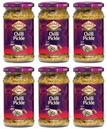 (BUNDLE of 6)| Patak's Chilli Pickle 283g 283 g (Pack of 6)