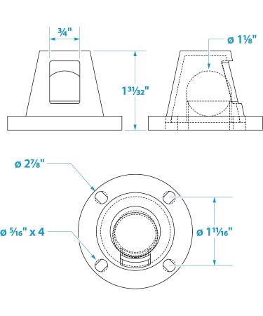 Seachoice Self-Bailing 2-7/8 In. Scupper Valve Kit - Clear | Prevents Flooding | Easy Installation - Buy Online on SooperMarket.com