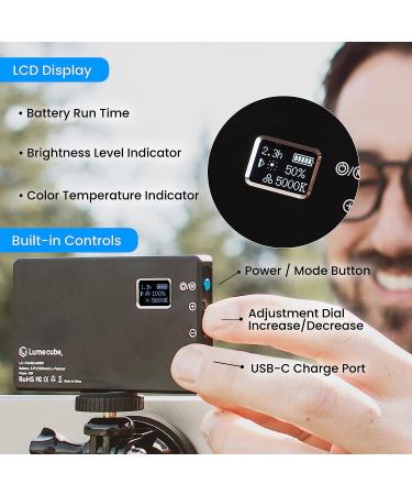 Lume Cube Video Conference Lighting Kit | Remote Working Lighting Accessory | Adjustable Brightness & Color Temperature | Laptop Mount Included - Buy Online on SooperMarket.com