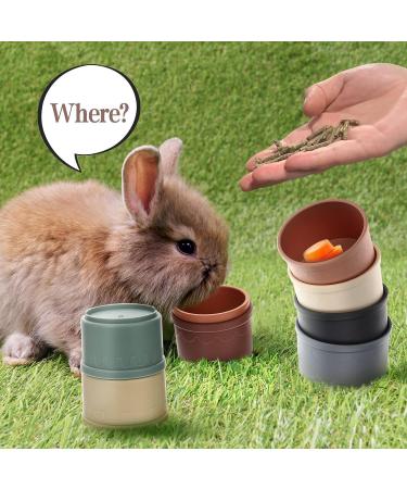 Stacking Cups for Rabbits-BPA-Free Safe Plastic Stacking Toys Rabbit Toys Bunny Toys for Hiding Food and Playtime Fun(8 Pack) - Buy Online on SooperMarket.com