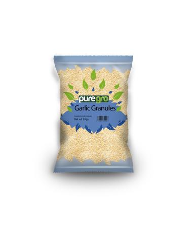 Puregro Garlic Granules | 1kg | Pack of 1 | Garlic Granules | Ajo Granulado | Dried Garlic | Premium Quality