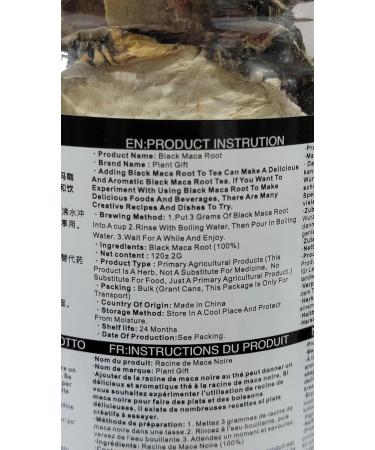 Buy Organic Black Maca Root Slice 120g | Gluten-Free Non-GMO Essential Vitamins | Chinese Health Tea - Buy Online on SooperMarket.com