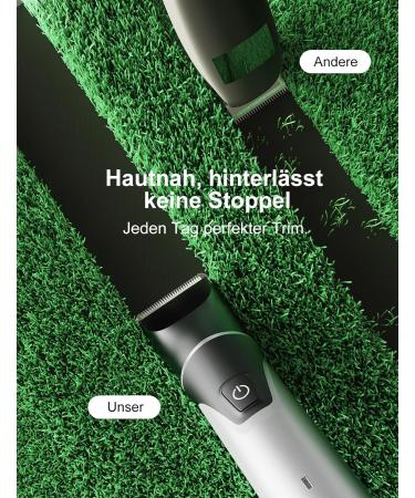 2-in-1 Intimate Razor & Nose Hair Trimmer for Men - Painless Rechargeable Waterproof Includes Sensitive Combs & Travel Lock - Buy Online on SooperMarket.com