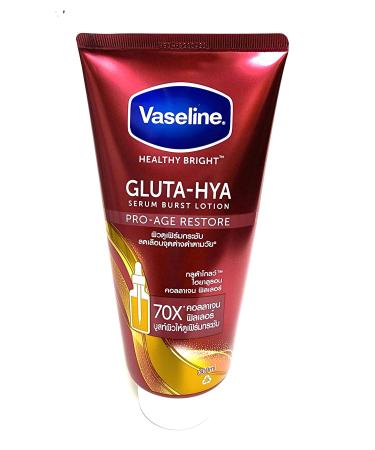 Vaseline Gluta-Hya Pro-Age Restore Serum Burst Body Lotion - Intensive Skin Rejuvenation and Hydration With Collagen Glutathione and Hyaluronic Acid Size 300ml (Pack Of 1)