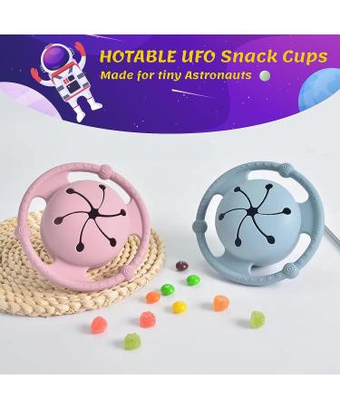 HOTABLE UFO Silicone Baby Snack Cup - Spill-Proof Toddler Container (Blue) - Buy Online on SooperMarket.com
