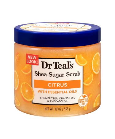 Dr Teals  Citrus Shea Sugar Scrub  19 Ounce