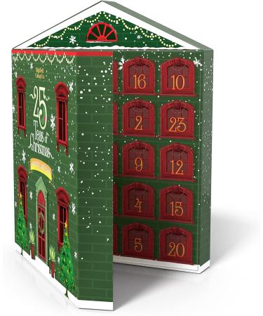Highfield Cottage Tea Advent Calendar Tea Gift Set - 25 Assorted Teabags English Breakfast Earl Grey Camomile Chai Tea Afternoon Peppermint Rose Blush Summer Berry 46.1g/1.62oz  - Buy Online on SooperMarket.com