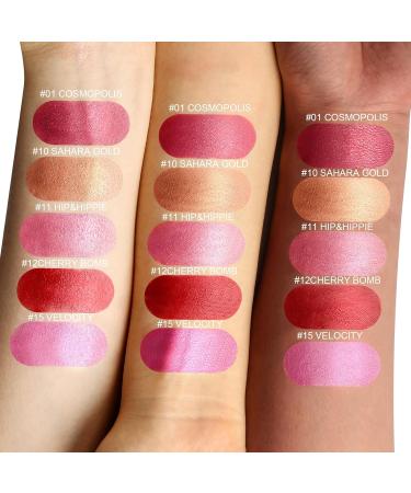Anglicolor Metallic Glitter Lipstick - Pink Highly Pigmented Moisturising Lipstick (#15 VELOCITY) - Buy Online on SooperMarket.com