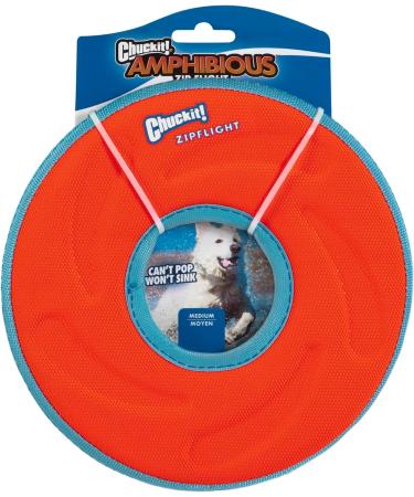 Chuckit! Zipflight Frisbee Dog Toy - Durable Fetch Toy for Dogs | Medium Size - Buy Online on SooperMarket.com