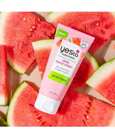 Yes To Watermelon Hand Cream - Hydrating & Creamy Texture, Instant Moisturization, Shea Butter & Antioxidants, Natural Vegan & Cruelty-Free - 3 Oz (2 Pack) - Buy Online on SooperMarket.com