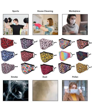 Buy Washable Reusable 3 Layers Cotton Cloth - Pink Leopard Print One Size Fits Most | International Shipping Available - Buy Online on SooperMarket.com