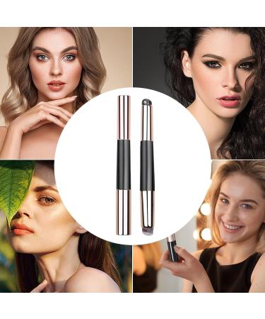 Veeteah Lipstick Applicator - Reusable Lip Gloss Applicator - Multi-purpose Lipstick Gloss Makeup Brush Tool Soft Double-Head Lip Oil Brush with Lid for Women and Girls Black - Buy Online on SooperMarket.com