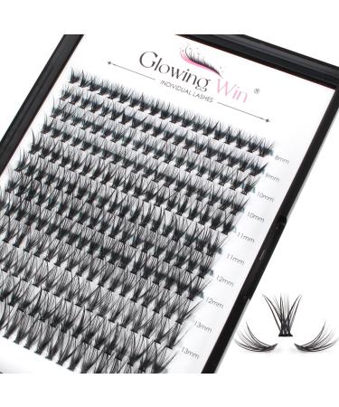 Glowing Win single eyelash cluster lashes individual false eyelash volume 228 PCs single eyelashes DIY eyelash extensions eyelash extension (0.07c 30m Mix8-15mm) 12-30d-07c