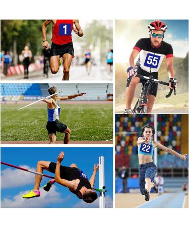 JenPen Running Bib Numbers with Safety Pins for Marathon Sports Competitor Numbers Paper Tags Waterproof Running Track and Field Competitor Numbers 6 x 7.5 Inch 100 1-100 Number - Buy Online on SooperMarket.com