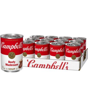 Campbell's Condensed Beefy Mushroom Soup, 10.5 Ounce Can (Pack of 12) Beefy Mushroom 10.5 Ounce (Pack of 12)
