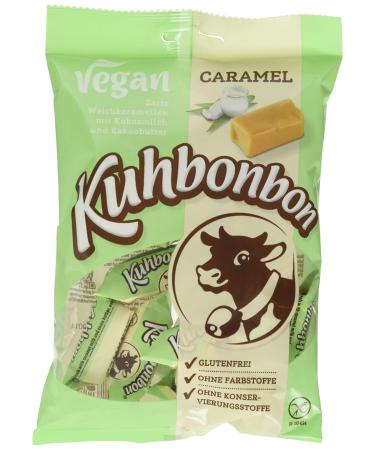Kuhbonbon Vegan Caramel - Soft caramels with organic coconut milk and cocoa butter - 165g Single 165 g (1 pack)