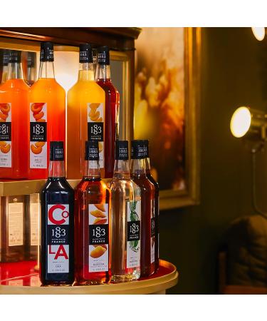 1883 Maison Routin Premium Peppermint Syrup 1L Bottle - Ideal for Cocktails, Mocktails, Coffee, Tea, Hot Chocolate & Desserts - Buy Online on SooperMarket.com