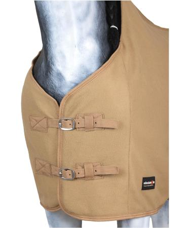 Shop RL24 Sweat Rug BASICLINE - Breathable Fleece Transport Blanket for Horses | Light Brown 145cm - Buy Online on SooperMarket.com