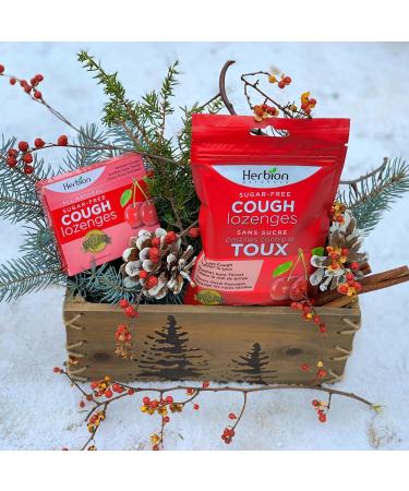 Herbion Naturals Sugar-Free Cough Lozenges with Natural Cherry Flavour 25 Lozenges - Relieves Cough and Nasal Congestion Soothes Sore Throat For Adults and Children 12 years and above - Buy Online on SooperMarket.com