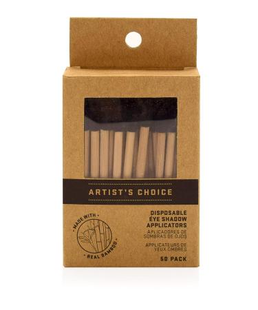 Artist's Choice Bamboo Eye Shadow Applicators - Eco-Friendly, Soft Pads for Effortless Blending | Single-End Design for Monochromatic Looks | Professional Single-Use Option - Buy Online on SooperMarket.com