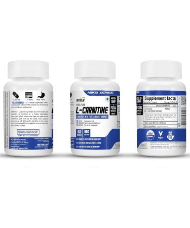 NutriJa L-Carnitine L-Tartrate 500mg Supplement | Converts Fat into Energy Boosts Energy & Performance | Supports weight Loss | Fastest Muscle Recovery & Reduces Soreness (120 Capsules) 120 count (Pack of 1) - Buy Online on SooperMarket.com