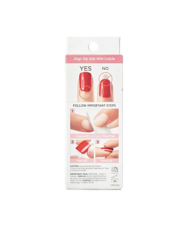 KISS imPRESS No Glue Mani Press On Nails - Chasing Stars Design Blue Short Squoval Shape 30 Nails + Accessories | International Shipping Available - Buy Online on SooperMarket.com