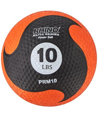 Champion Sports Rhino Elite Medicine Ball - In Multiple Weights 10 Lbs - Orange