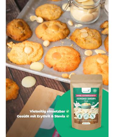 Simply Keto Lower Carb Chocolate Drops (200g) - Sugar-Free White Chocolate Snacks for Low-Carb & Ketogenic Diets - Erythritol Sweetened Treats - Buy Online on SooperMarket.com