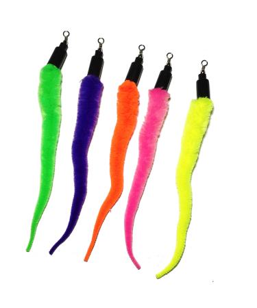 Pet Fit For Life 5 Piece Replacement Pack of Worms for Interactive Cat and Kitten Toy Wands