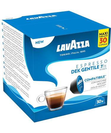 Dolce Gusto Compatible Lavazza Dek Gentile 30 Decaffeinated Espresso Coffee Capsules (1) - Buy Online on SooperMarket.com