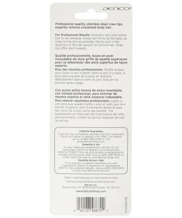 Claw Tip Tweezers - Precision Stainless Steel Tweezers for Fine Hair Removal - Buy Online on SooperMarket.com