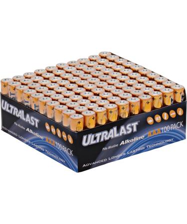 ULA100AAAB Alkaline AAA Batteries 100 pk