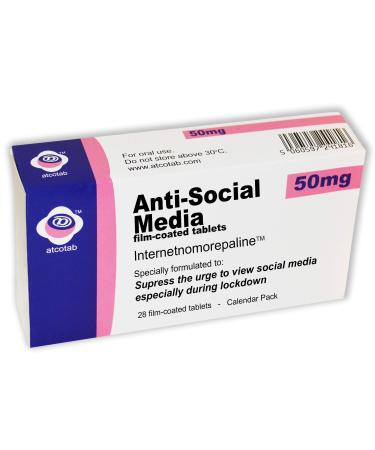 That's Amazing Lockdown Joke Pill Box Prank - Fill with your own sweets or chocolates - Great Xmas or Birthday Gift (Anti Social Media)