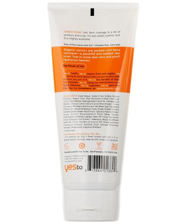 Yes To Carrots Daily Cream Facial Cleanser - 6 oz | Gentle Face Wash - Buy Online on SooperMarket.com