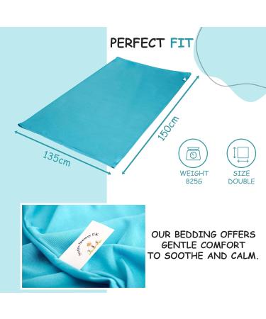 Sentire-Sensory UK Compression Bed Sheet - Double Blue - Autism & Anxiety Aid for Kids - Buy Online on SooperMarket.com
