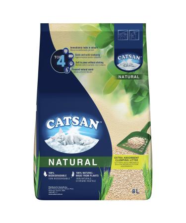 Catsan Cat Litter Natural 8L - Clumping Litter 8 liters