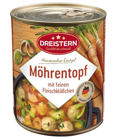 Dreistern carrot stew with meatballs 800 g 800 g (1 pack) Single