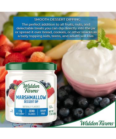 Walden Farms Marshmallow Dipping Dessert Dip 12-oz, Sugar & Calorie Free - Keto & Vegan Friendly - 6 Pack Jars - Buy Online on SooperMarket.com