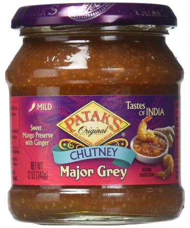 Patak's Major Grey Chutney, 12-Ounce Jars (Pack of 6)