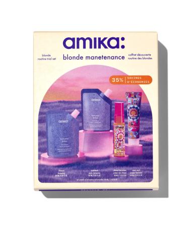 blonde mane-tenance routine trial set | amika
