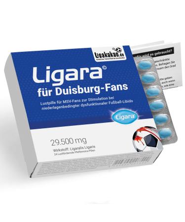 Ligara -pleasure pills for MSV fans with limited football libido |Peppermint pills |Increase the desire for football |For MSV Duisburg fans after defeatsBy leaga-ligakao.de 1x Ligara for Duisburg fans (single dose)