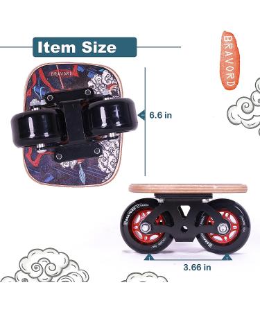 BRVORD NZ Panda Roller Road Drift Skate | Cool Maple Deck | Anti-Slip | Freeline Skate with PU Wheels - Buy Online on SooperMarket.com