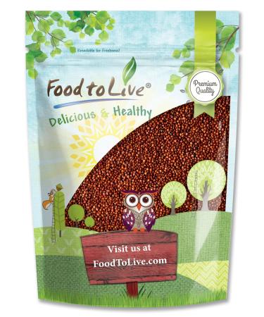 Red Quinoa, 1.5 Pounds  Ancient Whole Grain Seeds, Raw, Sproutable, Kosher, Vegan, Sirtfood, Bulk. Rich in Essential Amino Acids and Minerals. Quick-Cooking. Perfect for Salads