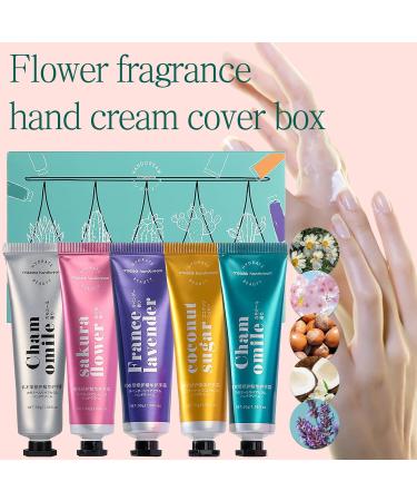Vegan Plant Fragrance Hand Care Cream - 5pcs Mini Moisturizers for Dry Cracked Hands - Nourishing Formula for Soft Hands - Buy Online on SooperMarket.com