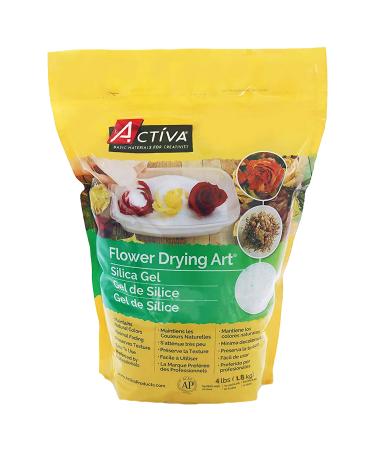 ACTIVA Art Silica Gel, 4 pounds Flower Drying Compound, White