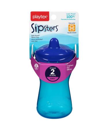 Playtex Sipsters Stage 2 Spout Sippy Cups - 9 oz | Leak-proof Design - Buy Online on SooperMarket.com
