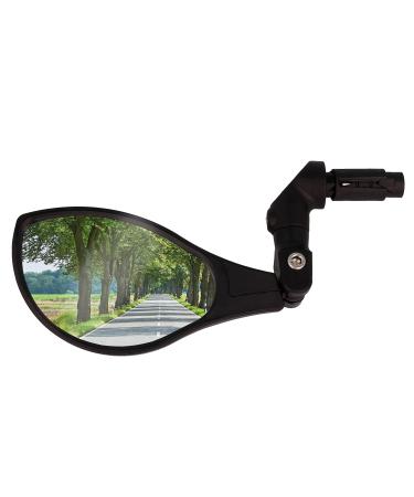 Xirrix bike mirror |Universal bike mirror in the handlebar |Return mirror for bicycle e-bike |Ebike mirror left for handlebars on the left - handlebar end